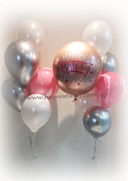 Personalize ORBZ Ombre Balloon Bundle Set